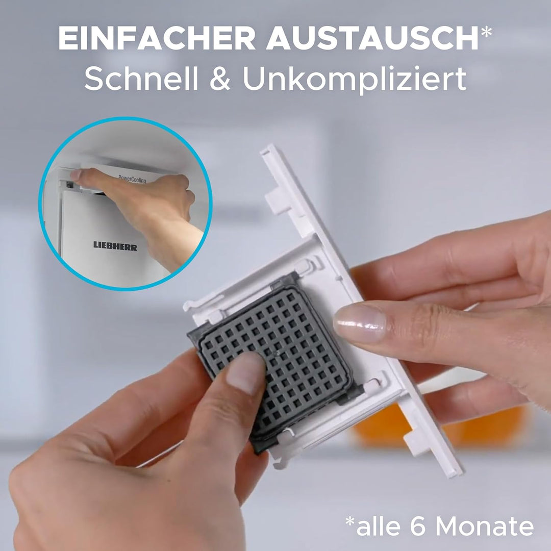 Aktivkohlefilter für Liebherr Kühlschrank 909698900, 988242900, 988246000 – Ersatz Fresh Air Filter,