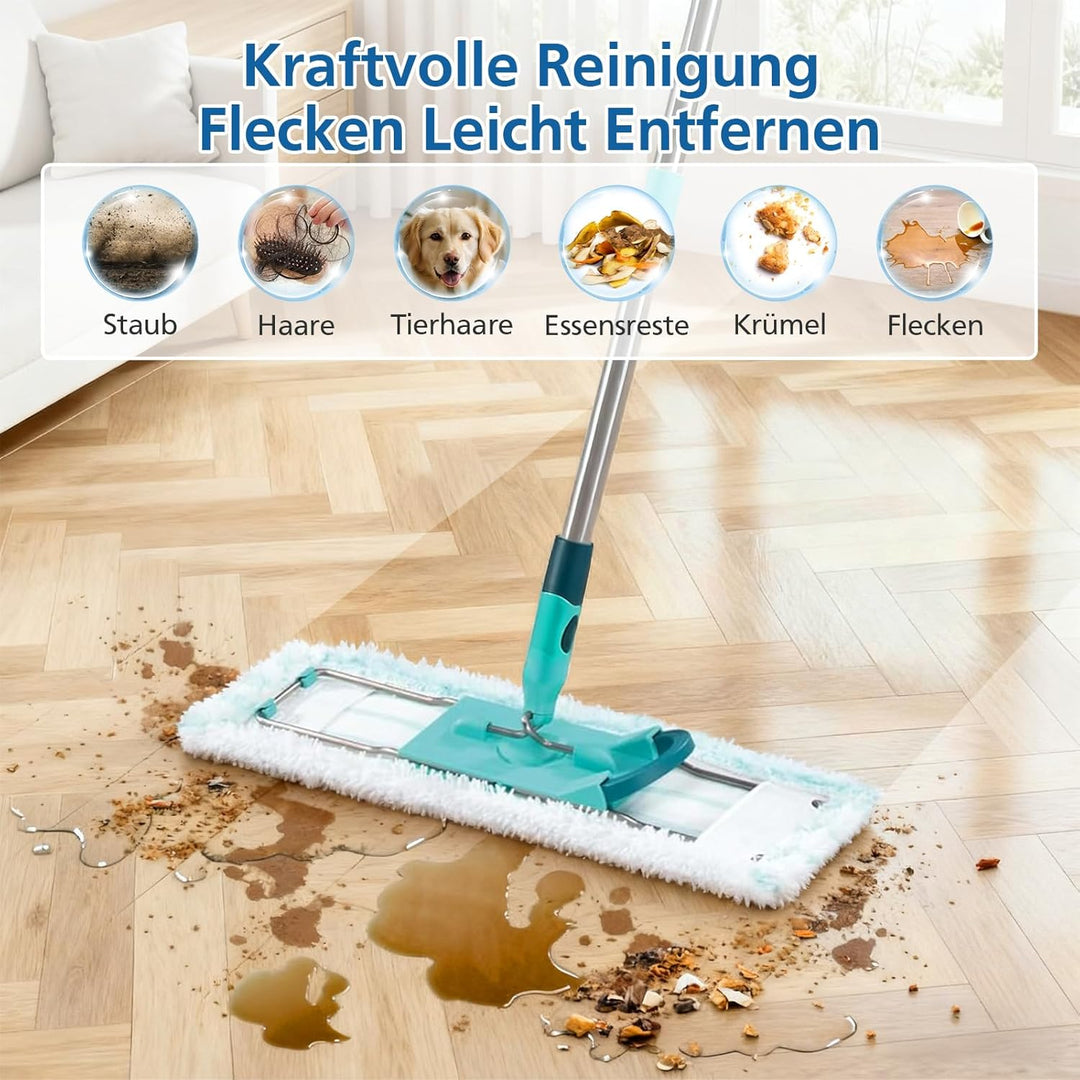 4pcs Ersatz-Wischbezüge für Leifheit Profi XL Micro Duo/Profi XL Cotton Plus , Ersatzbezug für Leifh