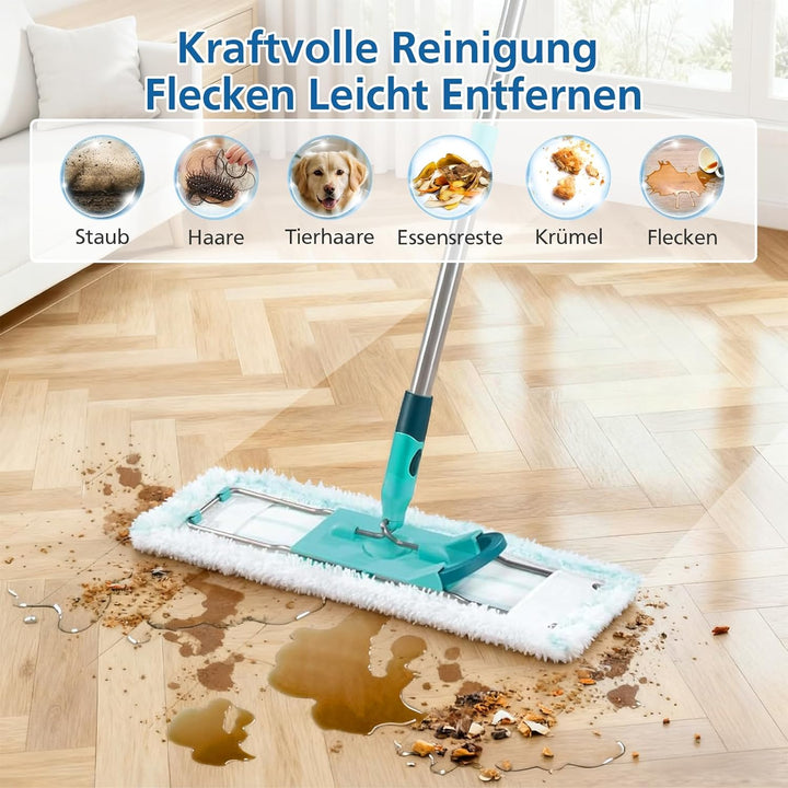 4pcs Ersatz-Wischbezüge für Leifheit Profi XL Micro Duo/Profi XL Cotton Plus , Ersatzbezug für Leifh