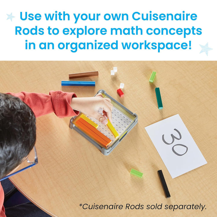 Learning Resources Cuisenaire Stab-Tabletts 6er-Set, ab 5 Jahren, enthält nur Tabletts und Aktivität
