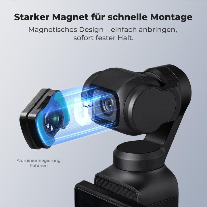 K&F CONCEPT Magnetisches Weitwinkelspiegel, Schwarzer Weichzeichner und Kaltlichtspiegel Set, kompat