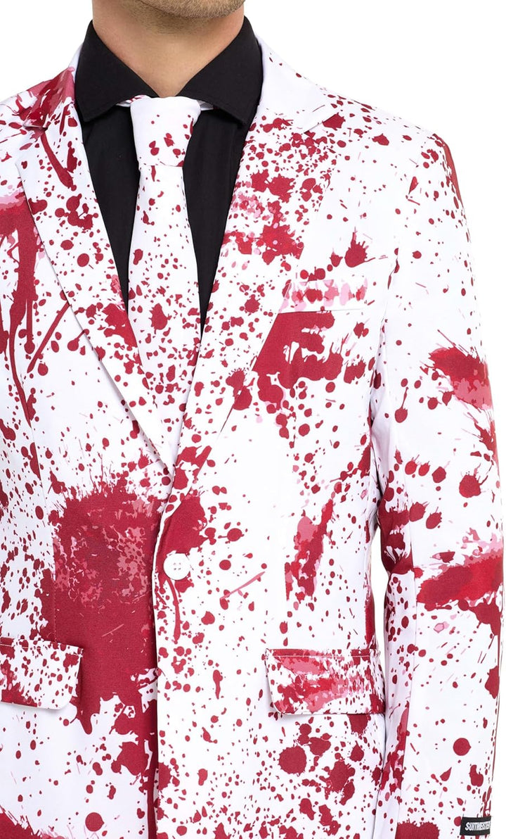 Suitmeister Herren-Halloween-Kostüm – Party-Kostüm-Anzug – schmale Passform – inklusive Blazer, Hose