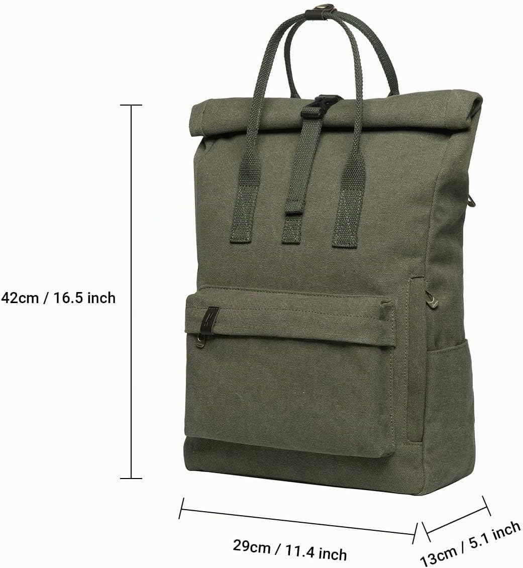 KAUKKO Elegante tragbare Schultasche Daypacks Einheitsgrösse Grün-k1047-2, Einheitsgrösse Grün-k1047