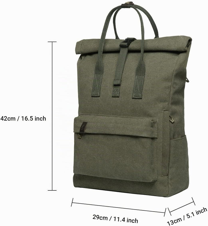 KAUKKO Elegante tragbare Schultasche Daypacks Einheitsgrösse Grün-k1047-2, Einheitsgrösse Grün-k1047