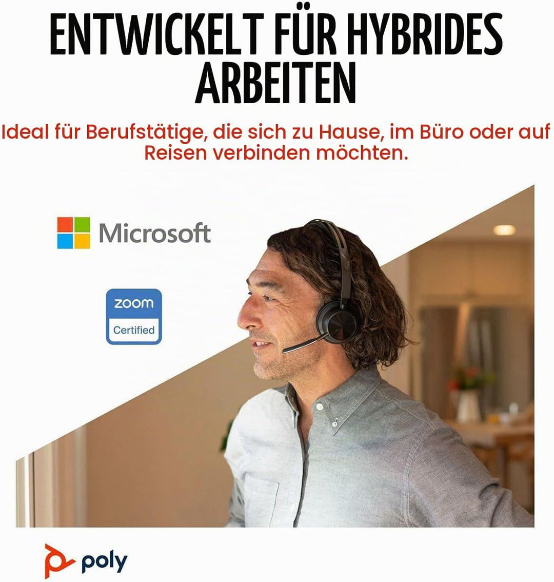 HP Poly Voyager Focus 2 USB-C-C Headset WW Typ C