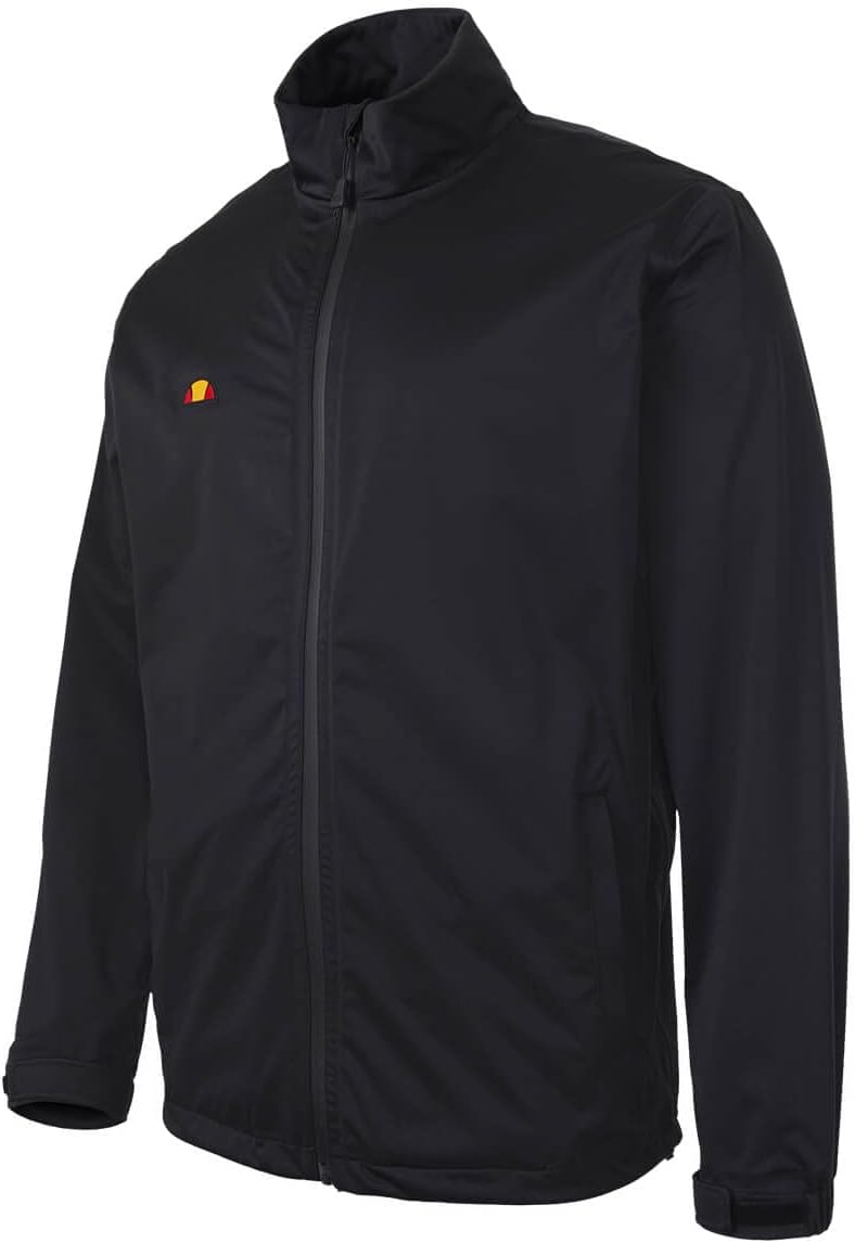 Ellesse Herren Karlia Nähte Verstellbare Manschetten wasserdichte Golfjacke M Schwarz, M Schwarz