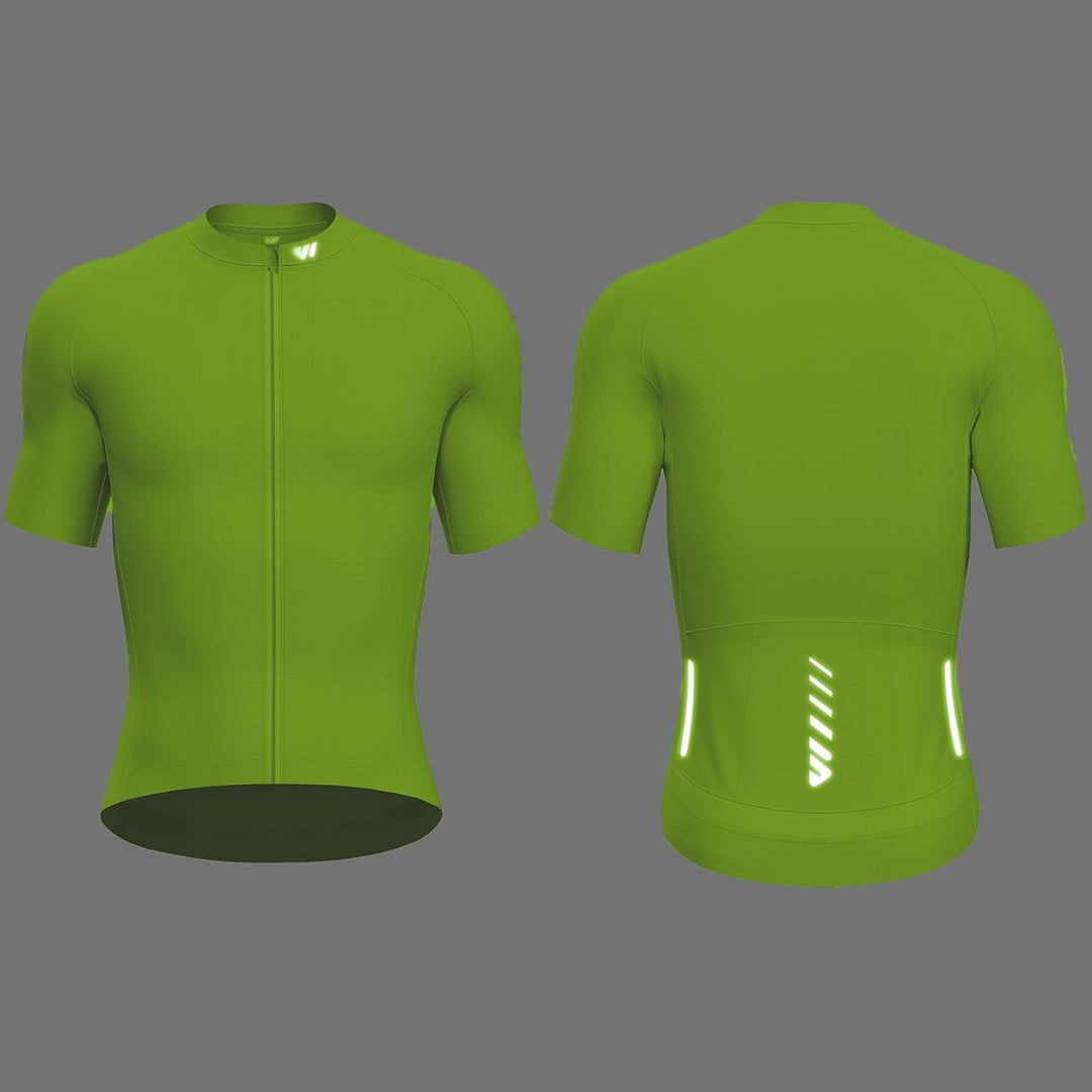 Lo.gas Radtrikot Herren Kurzarm, Rennrad Trikot Durchgehender Reissverschluss mit 3 Taschen S Kurzar