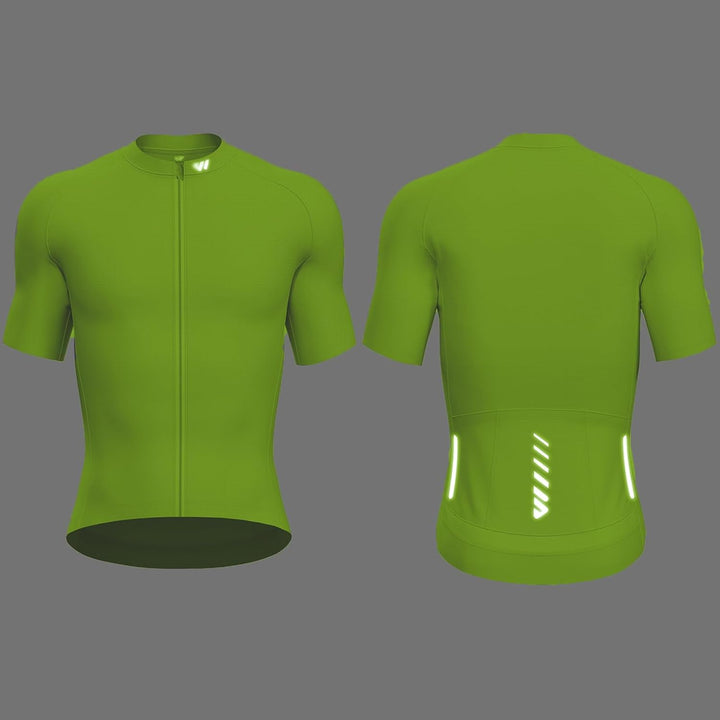 Lo.gas Radtrikot Herren Kurzarm, Rennrad Trikot Durchgehender Reissverschluss mit 3 Taschen S Kurzar
