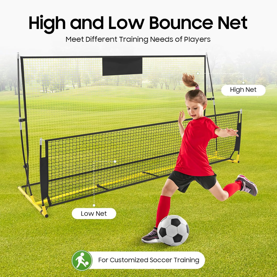 2-in-1 Rebounder für Fussball 210 x cm85cm x 120cm Fussball Rebounder