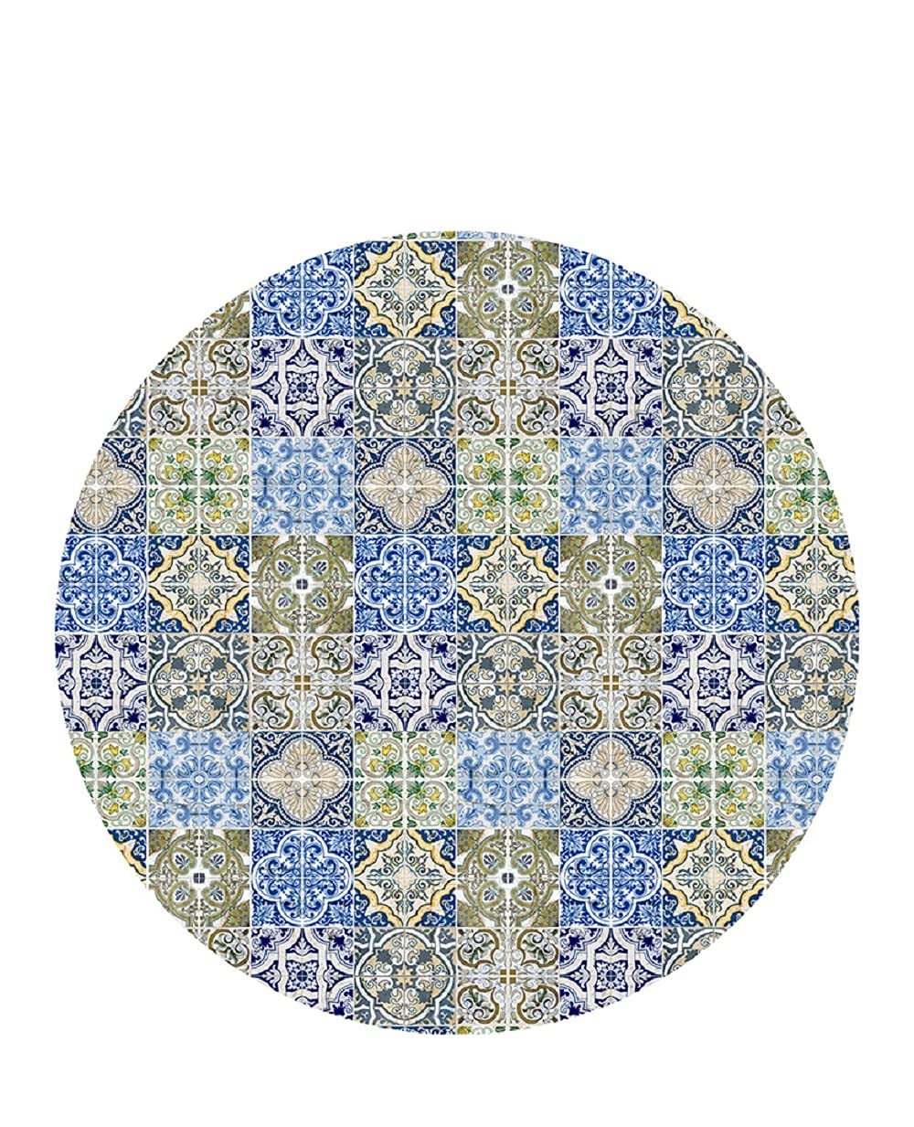Vilber, Vinyl-Teppich, rund, Lissabon, Farbe 01, Durchmesser 155 cm 155 cm diámetro Mehrfarbig - 01,
