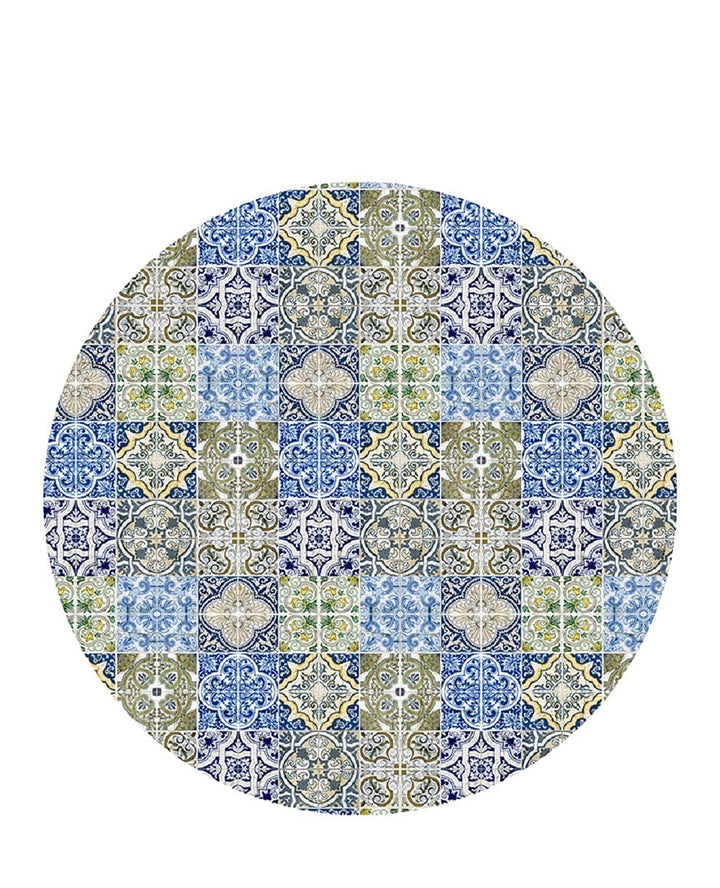 Vilber, Vinyl-Teppich, rund, Lissabon, Farbe 01, Durchmesser 155 cm 155 cm diámetro Mehrfarbig - 01,