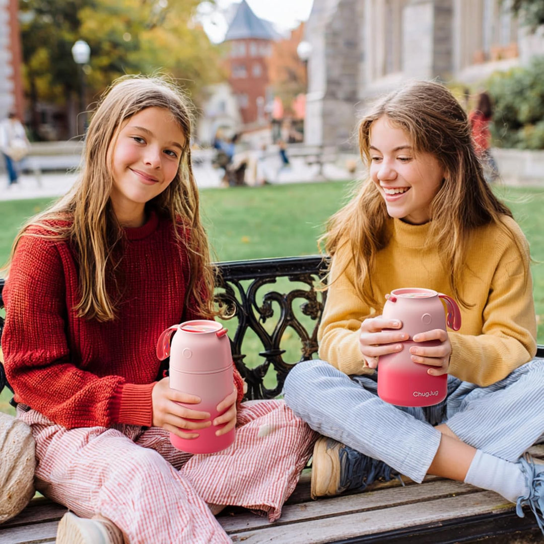 Thermobehälter für Essen 530ml, Edelstahl Thermobecher für Essen Warmhaltebehälter mit Löffel, Ausla