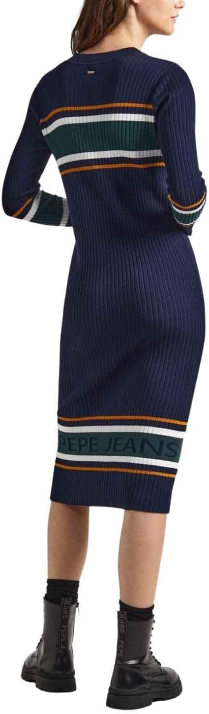 Pepe Jeans Herren Evelina Midikleid, XL