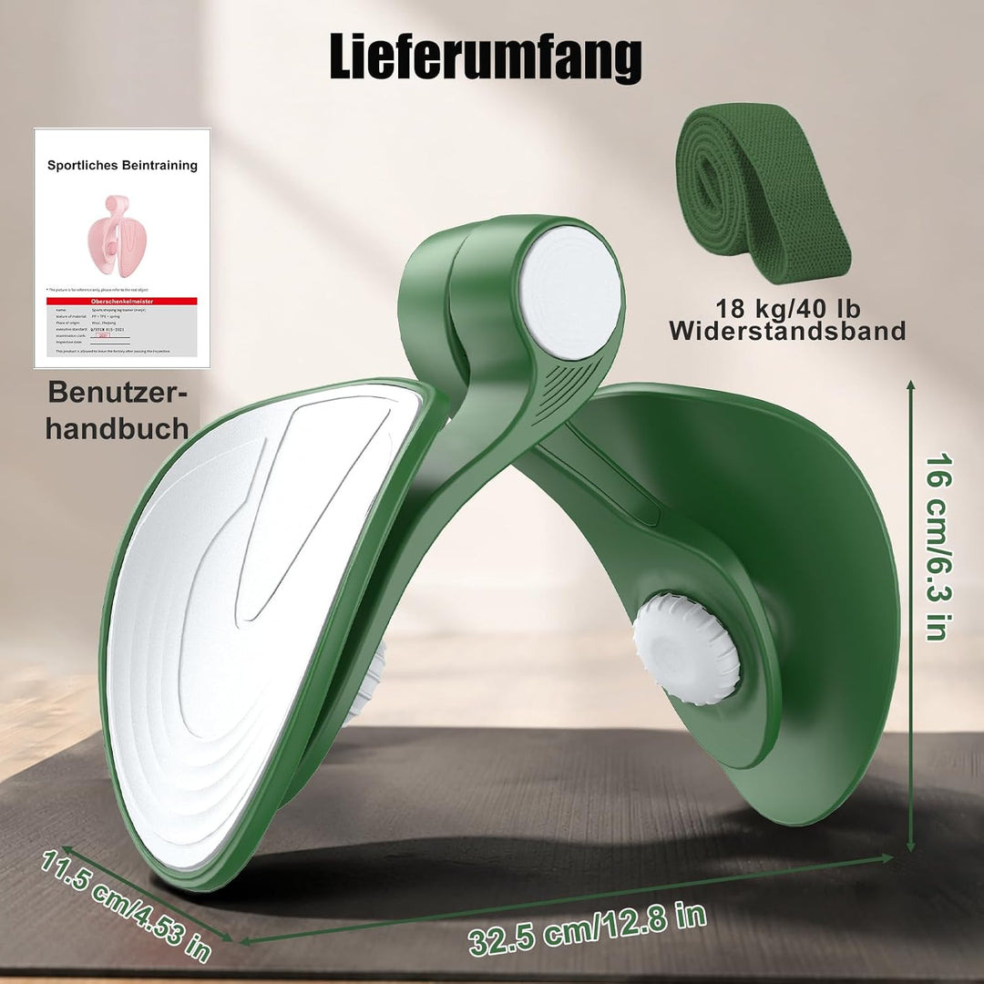 Oberschenkeltrainer 35lb Beckenboden Trainer Damen für Frau Beinpresse Po Trainer für Zuhause MäNner