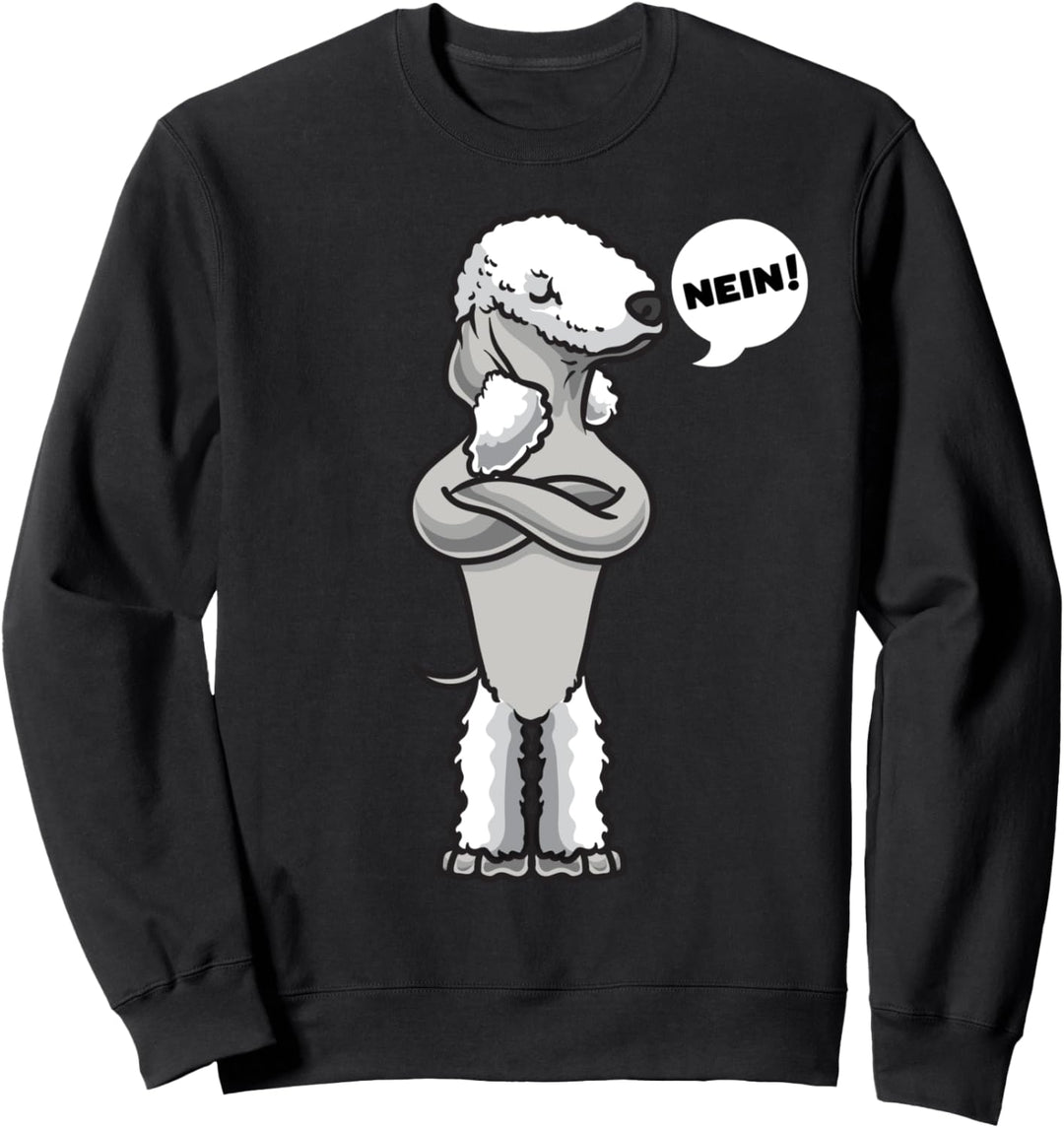 Sturer Bedlington Terrier Hund lustig Hundefan Sweatshirt