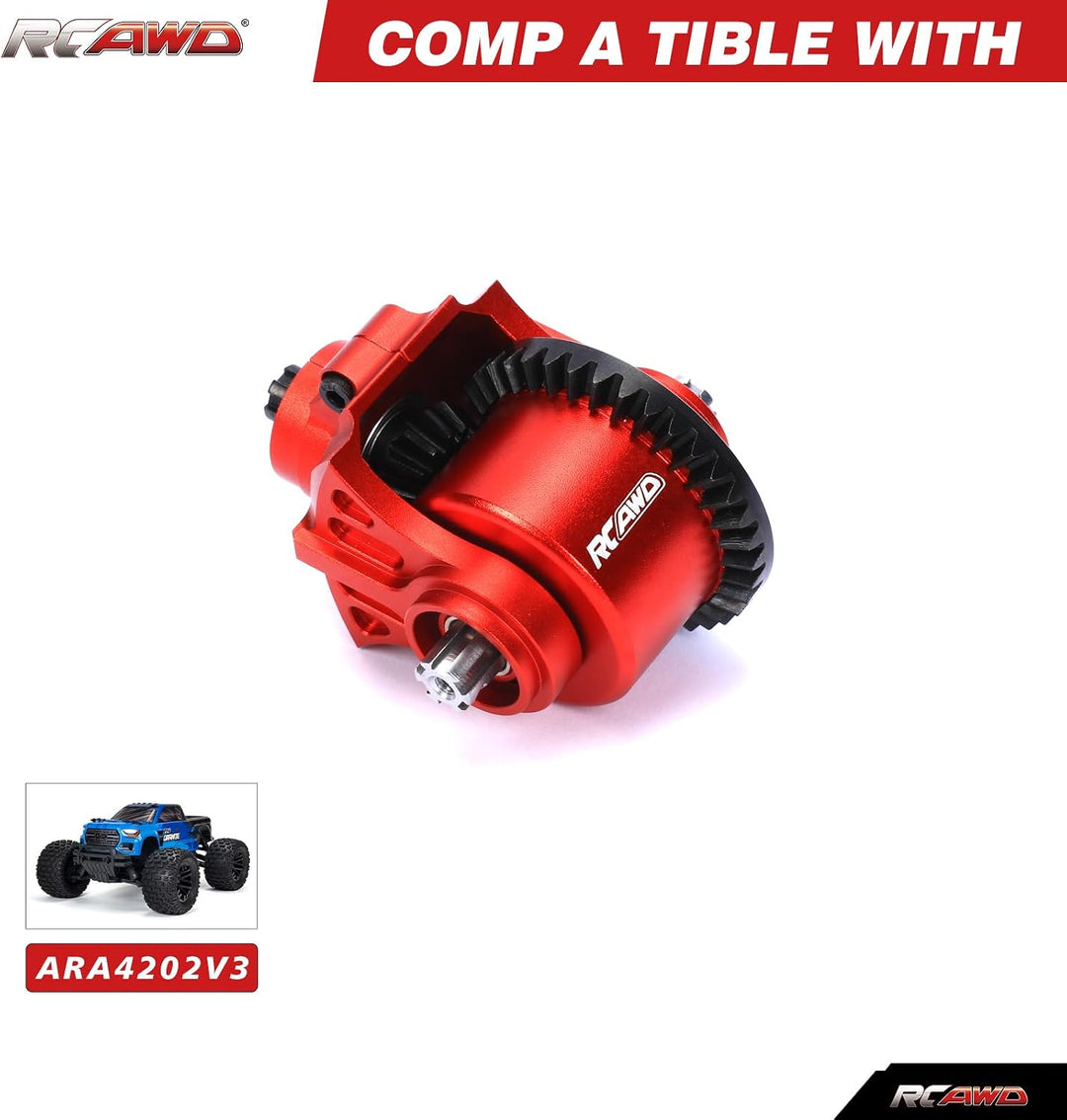 RCAWD arrma Differential Set 37T 13T Vergrösserte Spiralzähne für ARRMA Big Rock, Granit, Senton, Vo