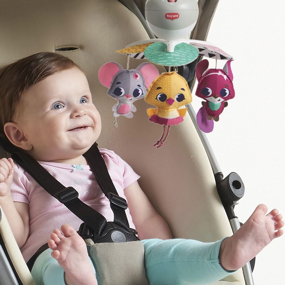 Tiny Love Take Along Mobile, 3-in-1 Musik Mobile Baby Elektrisch, 0+ Monate, Mobile Babybett, Mobile