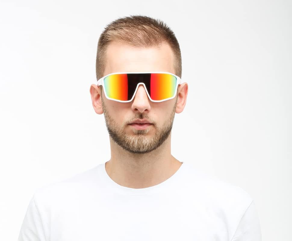 Red Bull Spect Eyewear Unisex Daft Sonnenbrille L Shiny White, L Shiny White