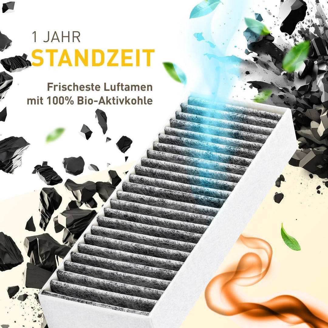 Kf3tec Aktivkohlefilter für Siemens HZ9VRCR0 / Bosch HEZ9VRUD0 / Bosch Siemens 17004796 / Neff 17004