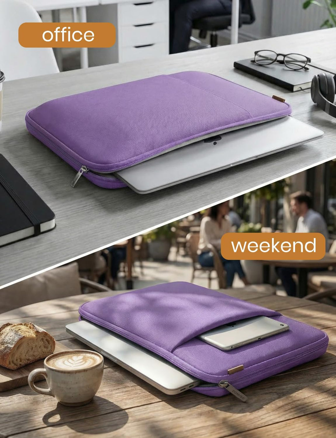 DOMISO 16 Zoll Laptop Tasche Hülle Notebook Case Schutzhülle Wasserdicht Laptophülle Stossfest Lapto