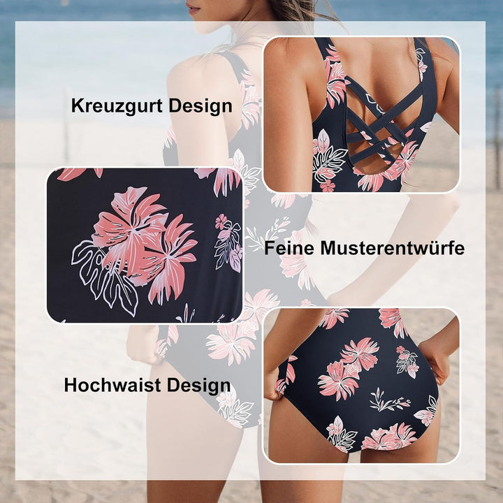 Durio Badeanzug Damen Sport Sportbadeanzüge für Damen Badeanzüge für Damen Sexy Schwimmanzug Bademod