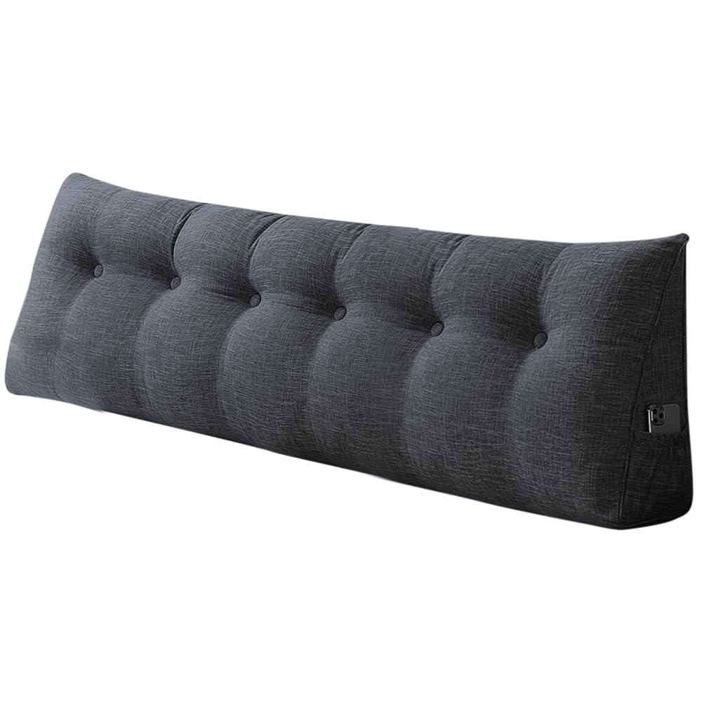Lesekissen für Bett oder Sofa, dreieckiges Rückenlehnen-Sofakissen, Baby-Kopfteil, abnehmbare Hülle,