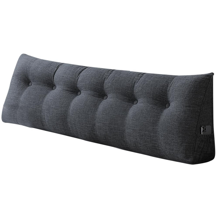 Lesekissen für Bett oder Sofa, dreieckiges Rückenlehnen-Sofakissen, Baby-Kopfteil, abnehmbare Hülle,