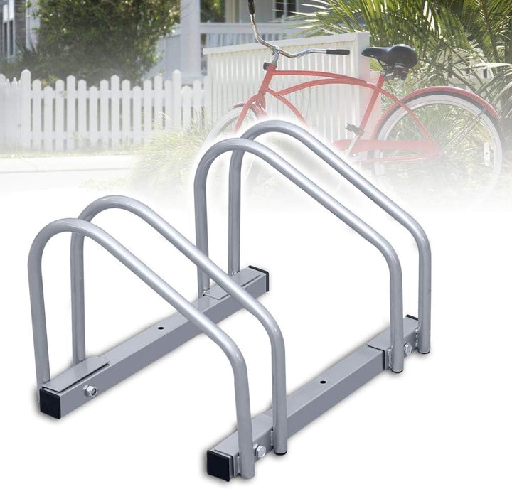 Ikodm 2 x 2er Fahrradständer im Set, Mehrfachständer für 2 Fahrräder 35-55 mm Reifenbreite Aufstells