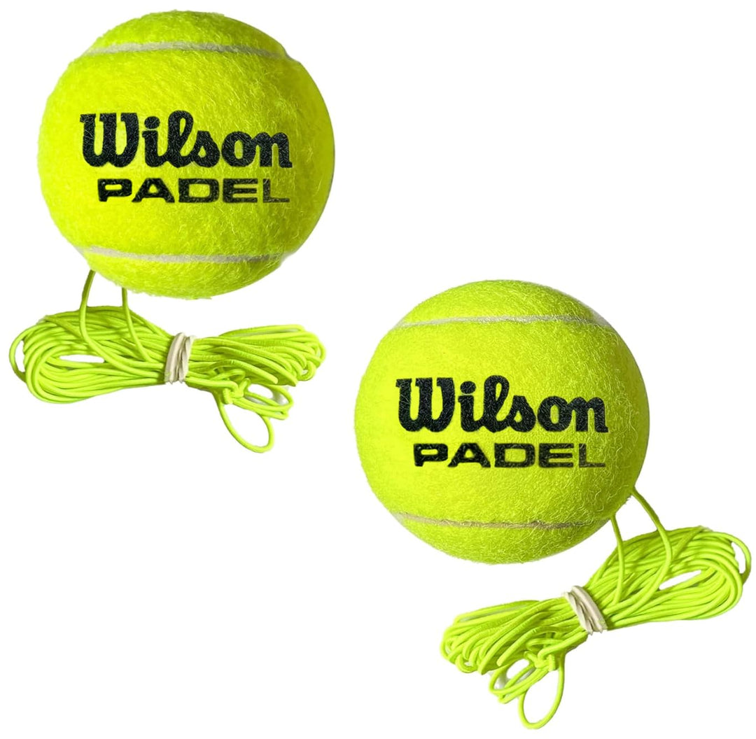 MOVEMATE® 2er Set Wilson Ball mit Schnur | Ersatzball | Tennis Padel Trainer, Padel