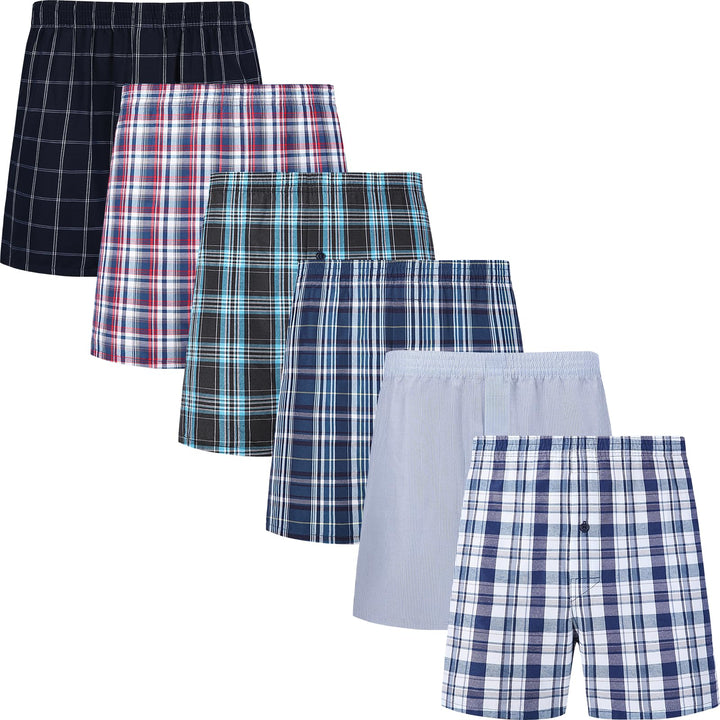 JupiterSecret Herren Boxershorts Baumwolle Unterhosen Männer 6er und 10er Pack Grosse Amerikanische
