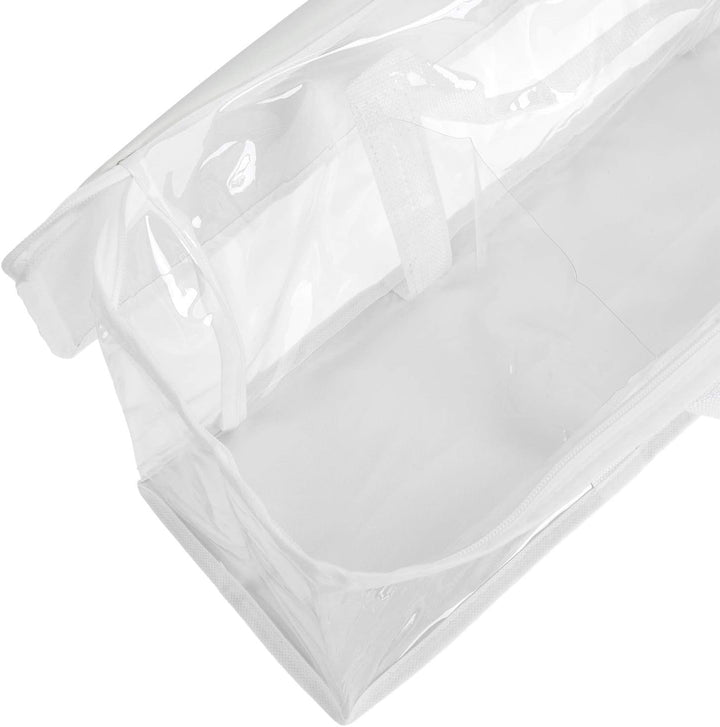 Fasmov DVD-Aufbewahrungstaschen für bis zu 160 DVDs (40 pro Beutel), Weiss, 4 Stück, Weiss