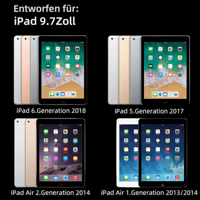 3 Stück Papier Folie Kompatibel mit iPad Pro 9,7 Zoll (2018/2017, 6/5Generation) & iPad Air 2/1, Mat