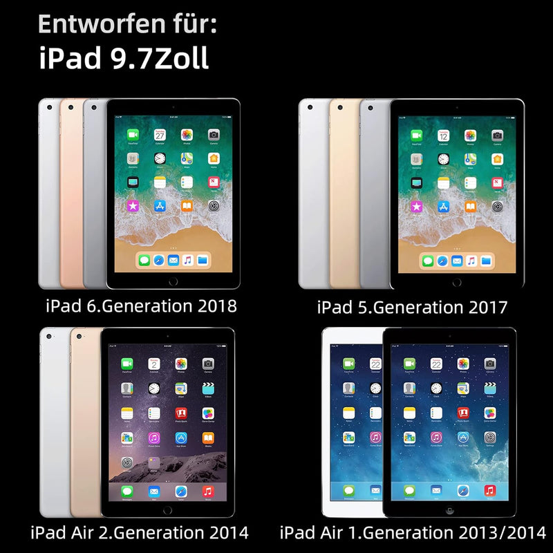 3 Stück Papier Folie Kompatibel mit iPad Pro 9,7 Zoll (2018/2017, 6/5Generation) & iPad Air 2/1, Mat