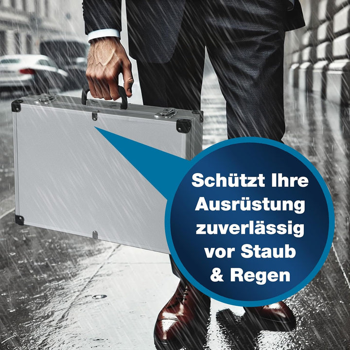 PeakTech 7270, Flightcase mit gepolstertem Schaumstoff, abschliessbarer Aufbewahrungskoffer, tragbar