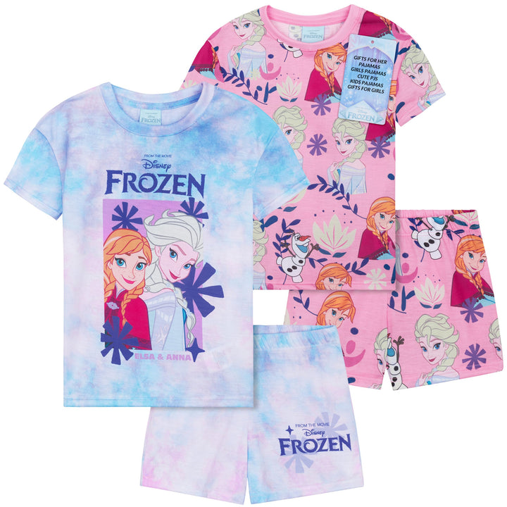 Get Trend Schlafanzug Mädchen Kurz Pyjama Kinder 2er Set Schlafanzug Teenager Kurzarm Sommer Loungew