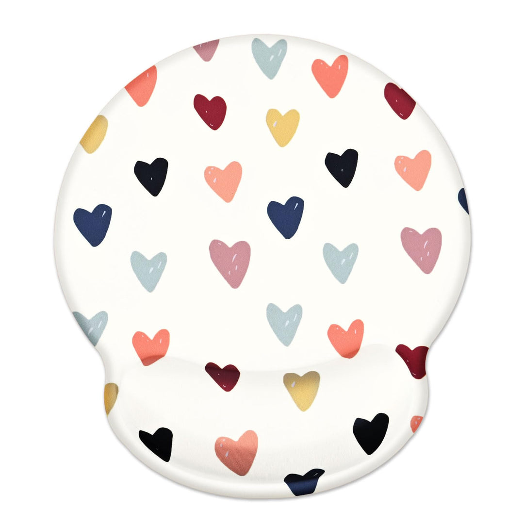 Niedlich ergonomisches Mauspad mit Handgelenkauflage,Schmerzlinderung Memory Foam Mousepad mit Rutsc
