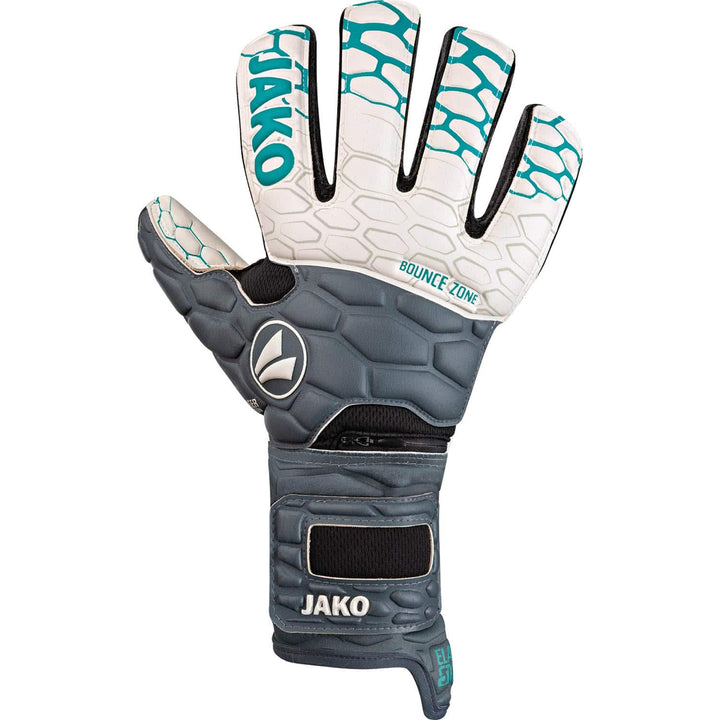 JAKO Uni Torwart-handschuh Prestige WRC Protection, anthrazit/türkis, 9.5, 2550 12 anthrazit/Türkis,