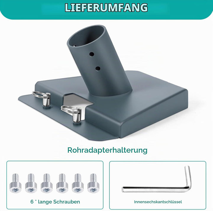 Starlink Gen 3 Rohradapter 25–42 mm – Premium Montagekit für Starlink Standard Gen 3 / V4 Kickstand
