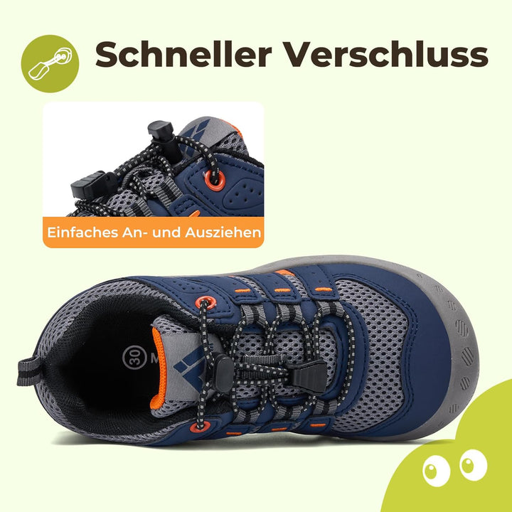 Mishansha Unisex-Kinder Turnschuhe Jungen Mädchen Trekkingschuhe rutschfest Wanderschuhe Outdoor Spo