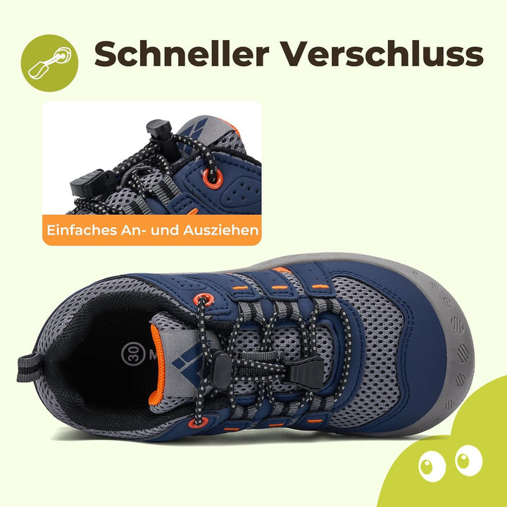 Mishansha Unisex-Kinder Turnschuhe Jungen Mädchen Trekkingschuhe rutschfest Wanderschuhe Outdoor Spo