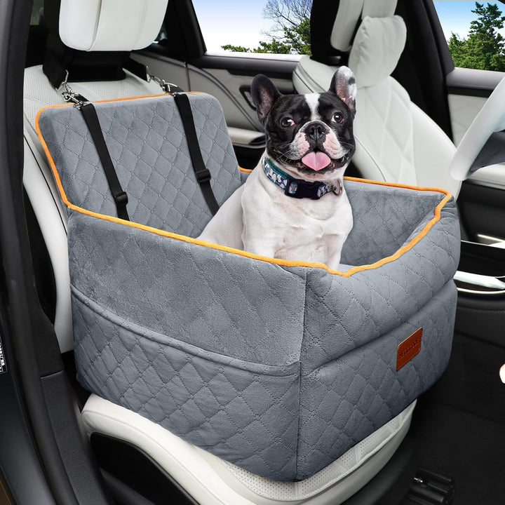 Hunde Autositz für kleine bis mittlere Hunde, Waschbarer hundesitz auto mit Aufbewahrungstaschen, An