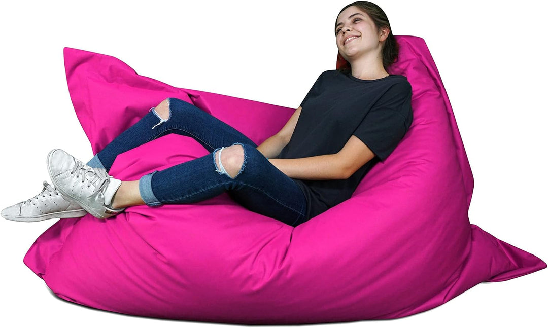 PATCH HOME Orginal Premium Gaming Sitzsack Sitzkissen für In &amp; Outdoor Fertig befüllt in 3 Grössen &amp;