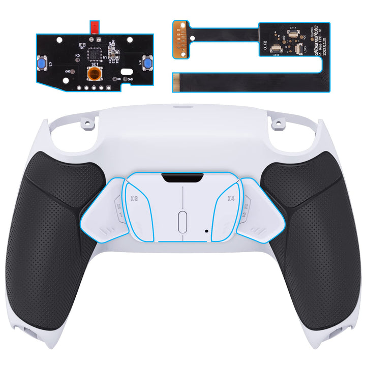 eXtremeRate Programmierbar RISE4 Remap Kit für ps5 Controller BDM-010/020,Remap Board&Rückplate Gehä