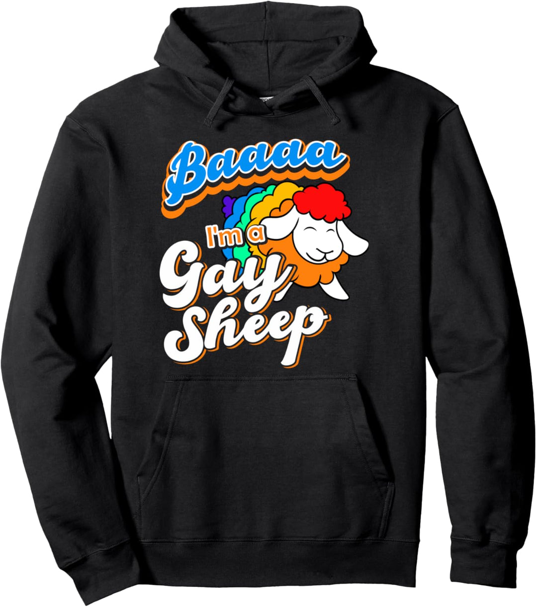 Ich bin das Regenbogenschaf der Familie Pullover Hoodie