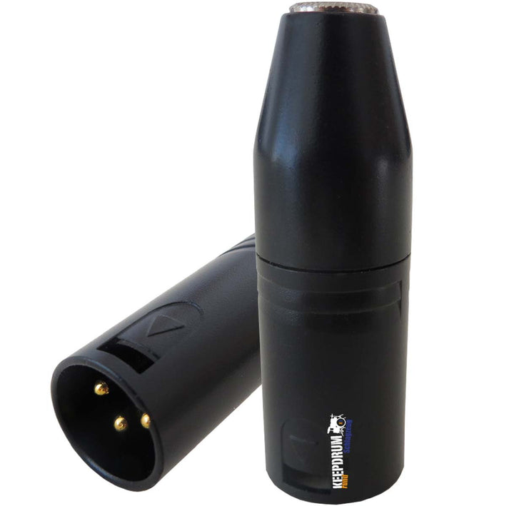 keepdrum ADP08 Adapter XLR zu Miniklinke 3,5mm Converter für Videomikrofone Single, Single