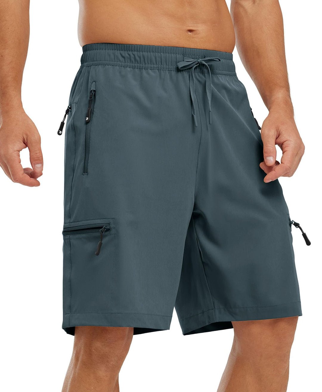 YSENTO Herren Kurze Wanderhose Leichte Sommer Kurze Outdoor Cargohose Schnelltrocknend Kurze Trekkin