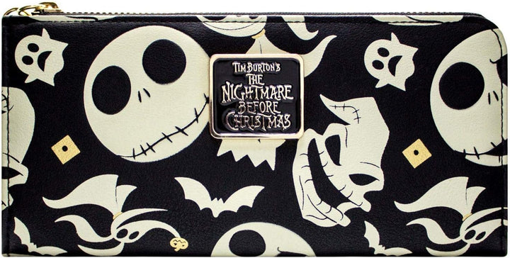 Nightmare Before Christmas Jack Oogie und Zero Portemonnaie Geldbörse Schwarz