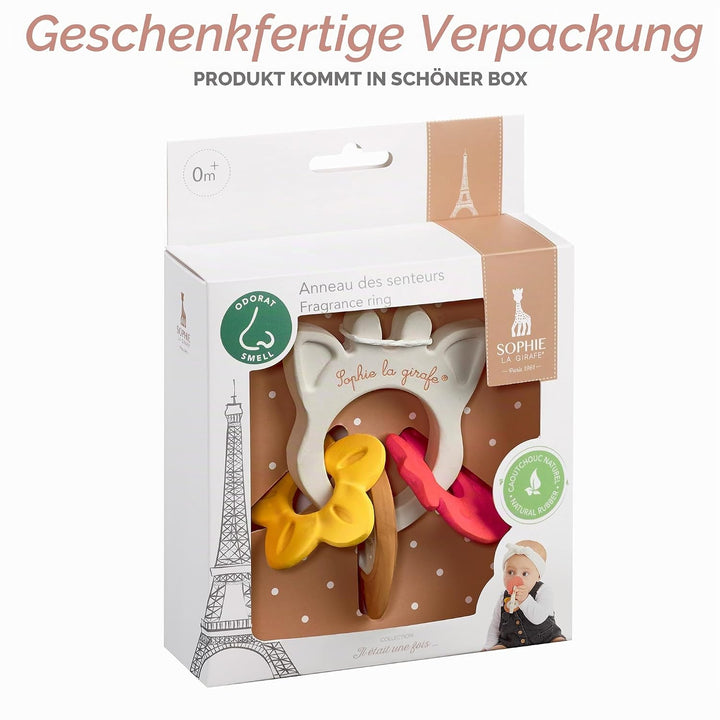 Sophie la Girafe - Ring der Düfte Sophie la Girafe – Erlebnis-Spiele – 3 Medaillons mit verschiedene