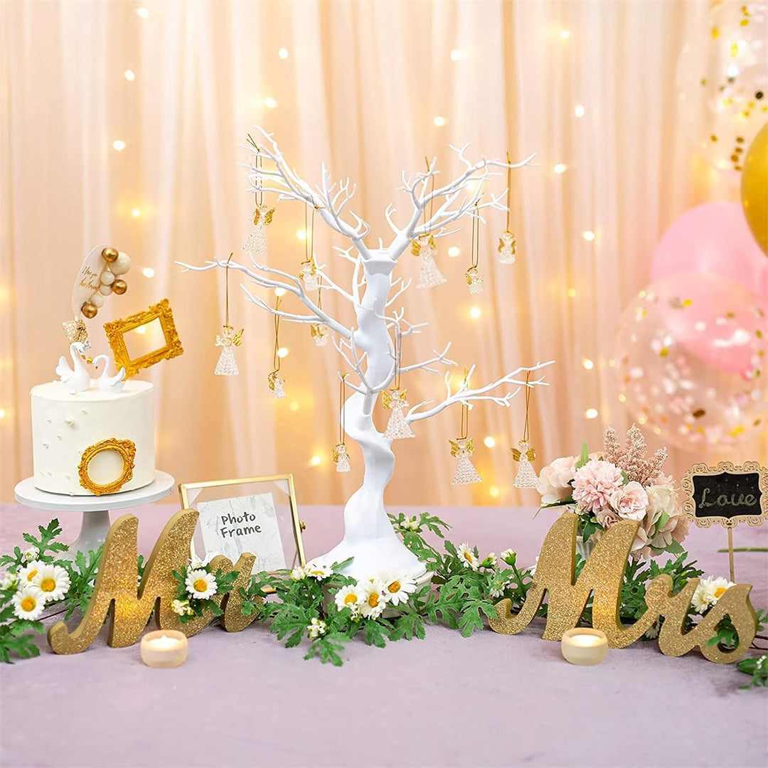 Sziqiqi Künstlicher Baum für Dekoration Hochzeit/Esstisch, abziehbarer Wunschbaum Hochzeit, Dekorati