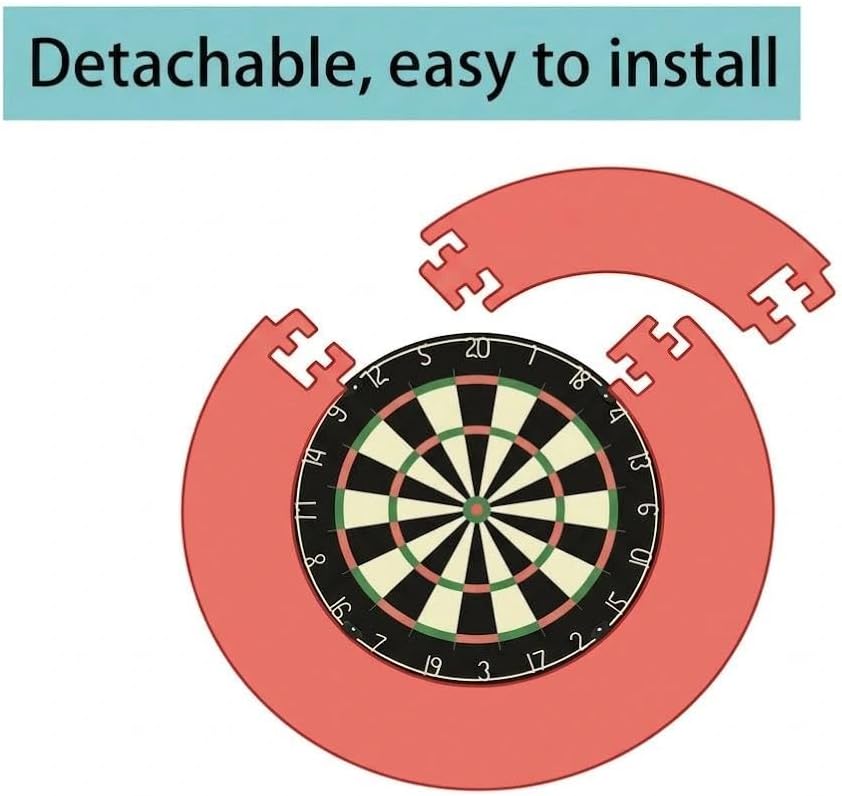 Dart Catchring Surround,Dartscheiben-Einfassung, Surround Auffangring,Dart Backboard,Besteht aus 5 T